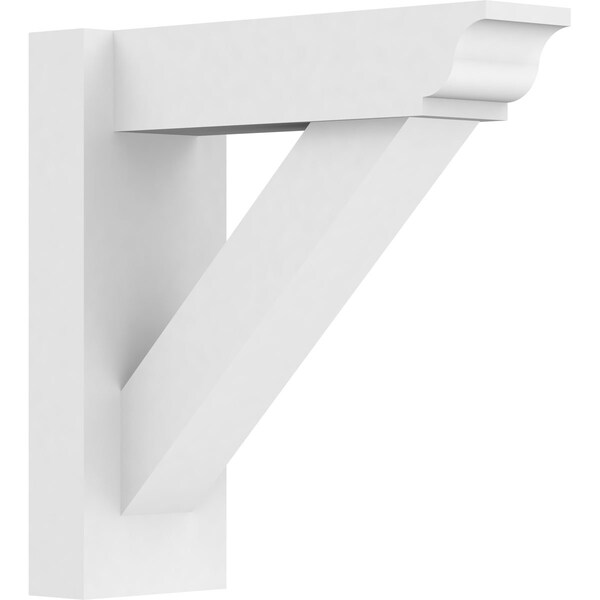 Ekena Millwork Traditional Architectural Grade PVC Outlooker with Traditional Ends, 5"W X 14"D X 14"H OUTP05X14X14TRA01 - main
